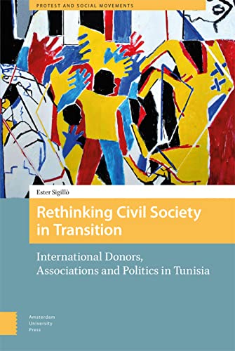 Book cover with abstract painting, title “Rethinking Civil Society in Transition.”