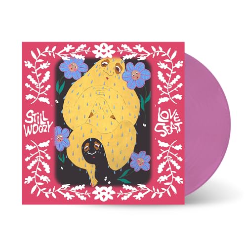 Still Woozy “Loveseat” violet vinyl record with illustrated cover art.