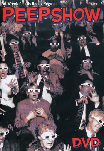 DVD cover for NOFX's "Peepshow" featuring a crowd wearing 3D glasses.