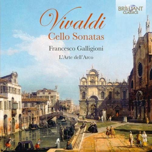 CD cover: Venice canal scene with "Vivaldi Cello Sonatas" text.