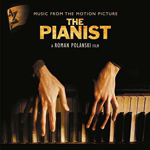 “The Pianist” soundtrack album cover with hands on piano keys.