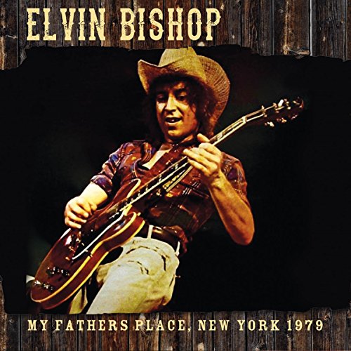 Elvin Bishop album cover: musician with guitar, 1979 concert photo.