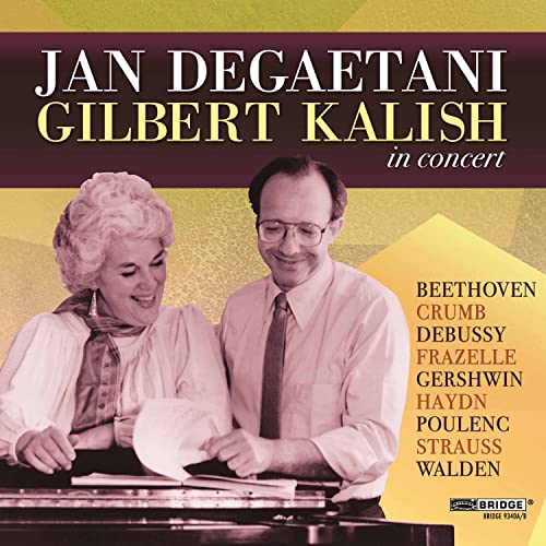 Various - Jan Degaetani And Gilbert Kalish In Concert [CD]