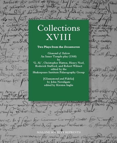 Collections Xviii : Two Plays from ‘the Decameron’