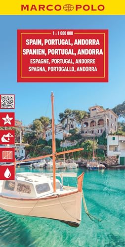 Spain & Portugal Marco Polo Map: Andorra (Marco Polo Maps): Wegenkaart Schaal 1 : 1.000.000