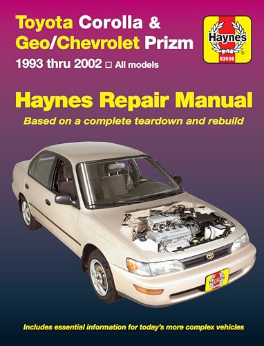 Toyota Corolla &amp; Geo/Chevrolet Prizm (93 - 02)