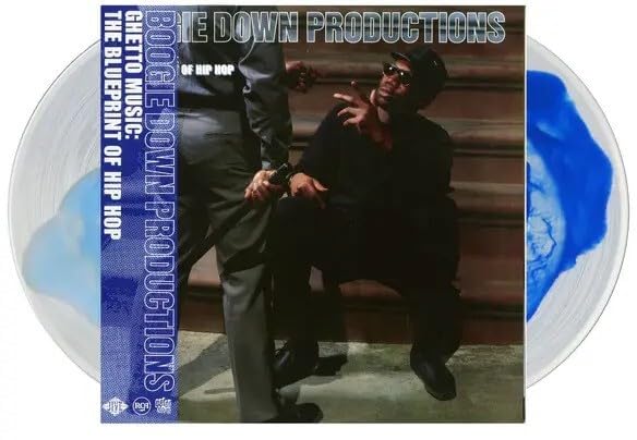 Boogie Down Productions vinyl record with two men on the cover.