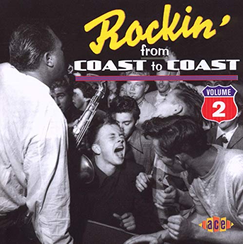 CD cover for "Rockin' from Coast to Coast Vol.2" with a band photo.