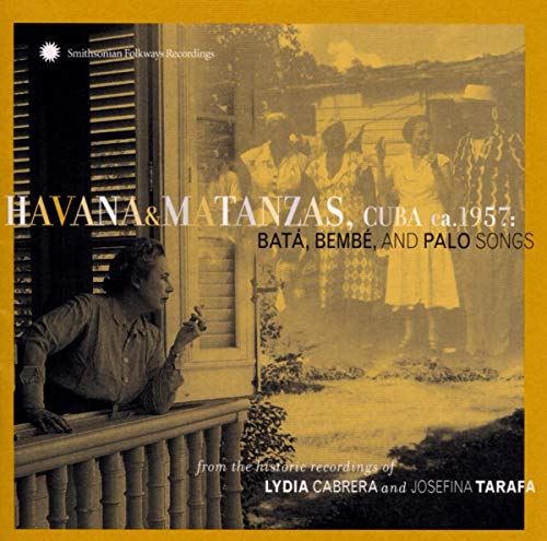 CD cover: sepia-toned photo of people on a porch in Cuba, ca. 1957.
