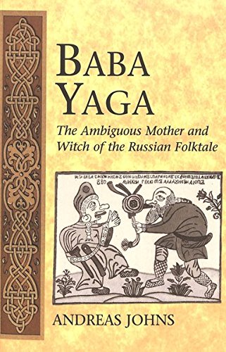 Book cover featuring Baba Yaga title and illustration of figures.
