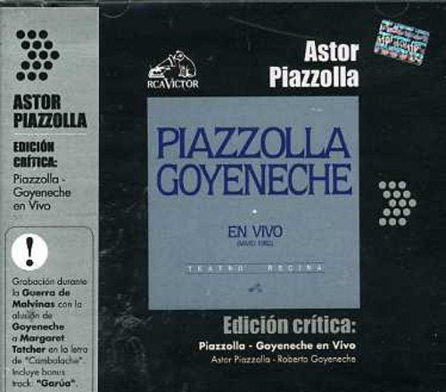 CD case for Astor Piazzolla and Roberto Goyeneche’s “En Vivo” album.