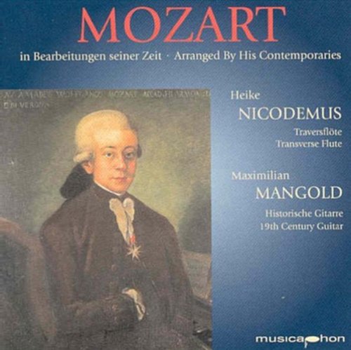 CD cover featuring a portrait of Mozart and text details.