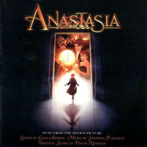 Anastasia" CD cover with film characters framed in an ornate doorway.