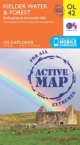 OS Explorer ACTIVE OL42 Kielder Water & Forest (OS Explorer Map)