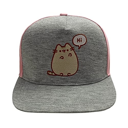 Pusheen - Hi (Unisex Grey Snapback Cap) One Size