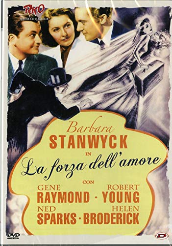 DVD cover for "Forza Dellamore" featuring Barbara Stanwyck and Gene Raymond.