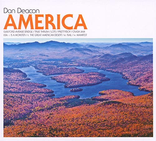 CD cover for Dan Deacon’s “America” featuring an aerial landscape.