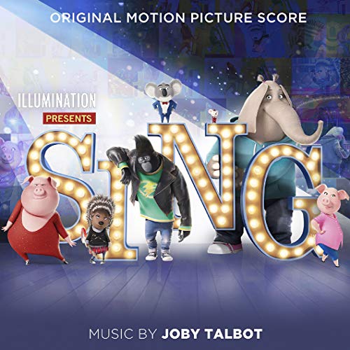 “Sing” movie soundtrack CD cover featuring animated animal characters.
