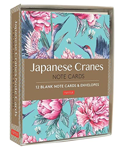 Japanese Cranes Note Cards: 12 Blank Note Cards and Envelopes: 12 Blank Note Cards & Envelopes (6 x 4 inch cards in a box)