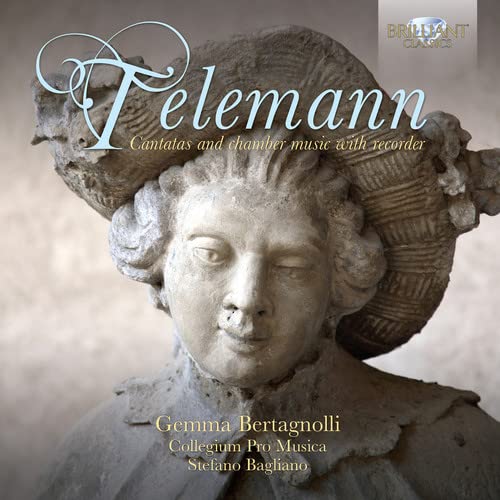 CD cover for Telemann’s cantatas and chamber music featuring a sculpture.