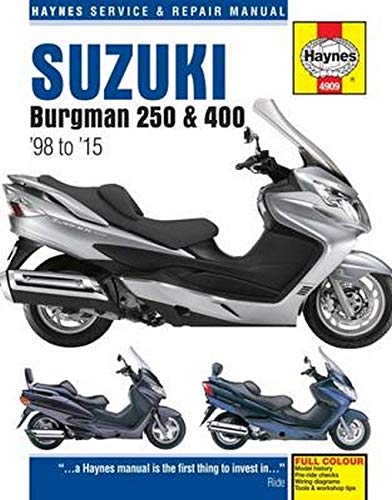 Suzuki Burgman 250 & 400 1998 - 2011 (Haynes Service & Repair Manual)