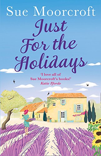 Book cover: lavender fields, a woman, and a yellow house under blue sky.