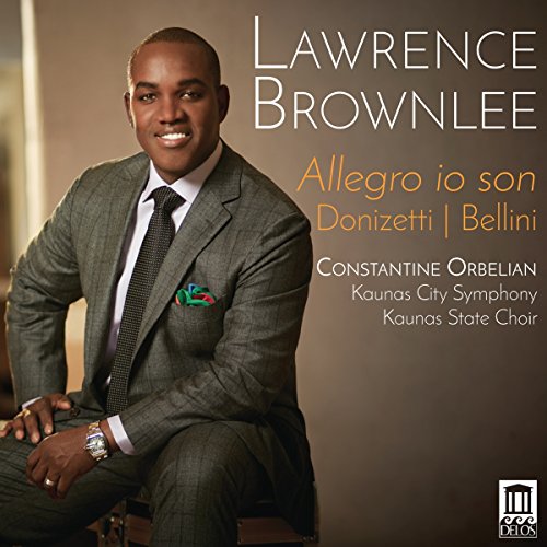 CD cover featuring portrait of tenor Lawrence Brownlee in a suit.