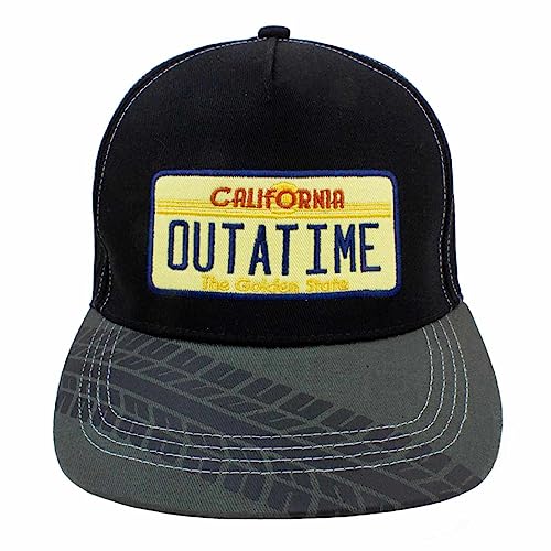 Back To The Future - Outta Time (Unisex Black Snapback Cap) One Size