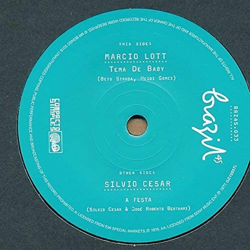 Marcio Lott / Silvio Cesar - Tema De Baby / A Festa [7"] [VINYL]