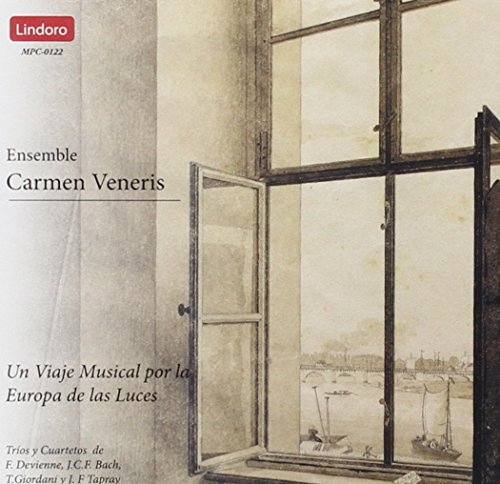 CD cover: window view, text “Ensemble Carmen Veneris,” and musical details.