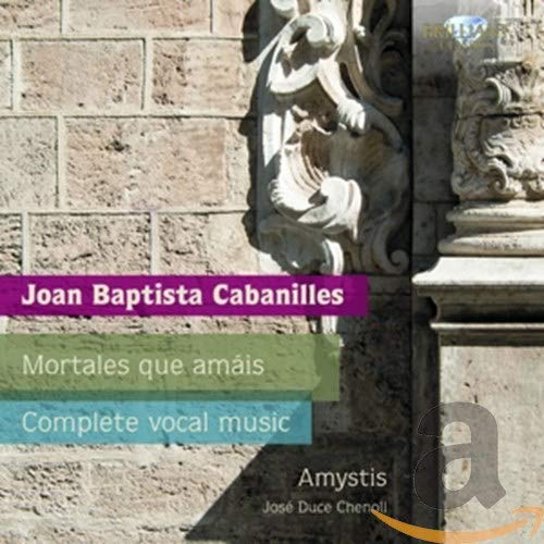 CD cover featuring a stone sculpture and text: "Cabanilles: Complete Vocal Music.