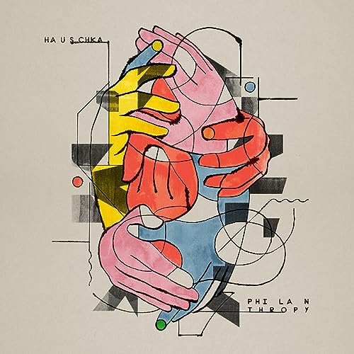 CD cover: abstract hands in pink, red, yellow, and blue shapes.