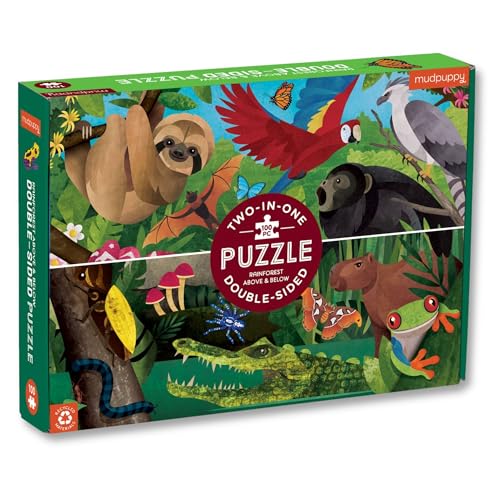 Rainforest Above & Below 100 Piece Double-Sided Puzzle