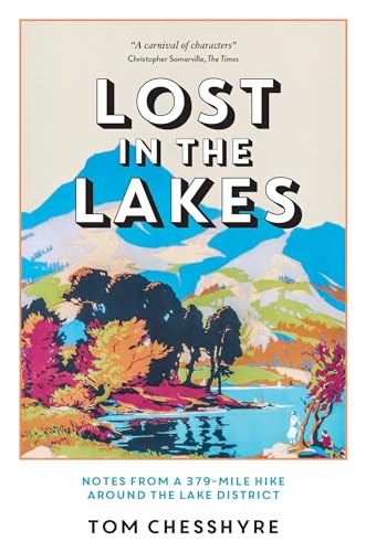 Book cover titled Lost in the Lakes featuring a stylized illustration of a mountain landscape.