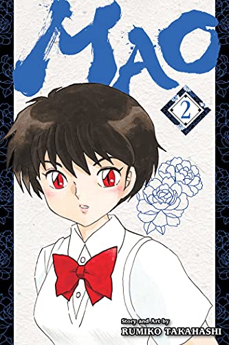 Manga volume cover: "Mao, Vol. 2" featuring a young woman with red eyes.