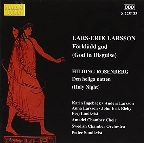 CD cover: Lars-Erik Larsson’s “God in Disguise” with classical imagery.