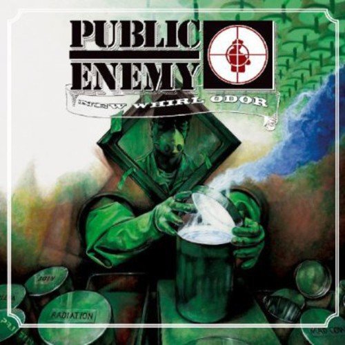 Public Enemy album cover: green, stylized illustration of a figure in a hazmat suit.