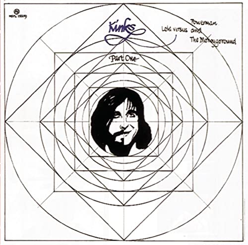 The Kinks album cover: geometric design with a portrait of a man.