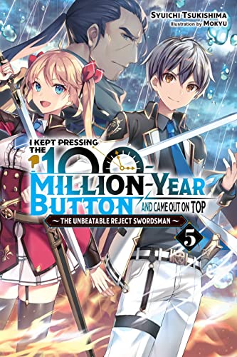 Light novel cover with three anime-style characters and a large clock.