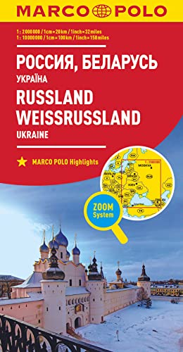 Russia and Belarus Marco Polo Map: Also shows Ukraine (Marco Polo Maps)