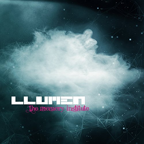 CD cover for Llumen’s “The Memory Institute” with cloud and wireframe design.