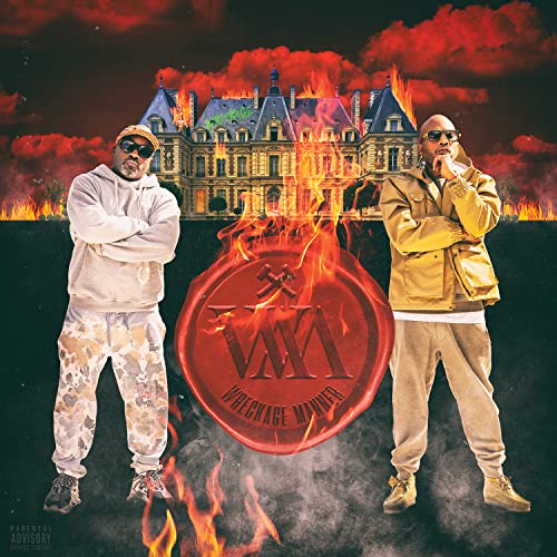 Styles P and Havoc album cover featuring a burning mansion backdrop.