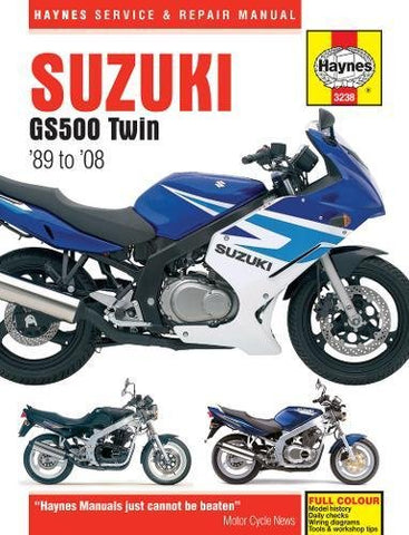 Suzuki GS500 Twin 1989 - 2008 (Haynes Service & Repair Manual)