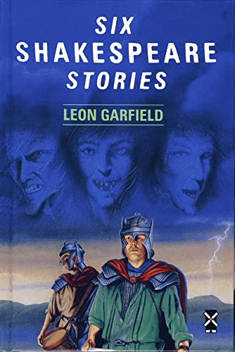 Book cover: “Six Shakespeare Stories” with illustrated character portraits.