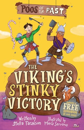 Book cover: cartoon Vikings with a pile of poo and a squirrel.