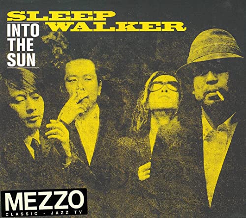 Yellow-toned CD cover featuring four people in suits and hats.