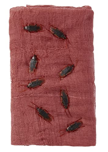 Smiffys 52937 Cockroach Creepy Cloth Kit, Unisex Adult, Red & Black, One Size