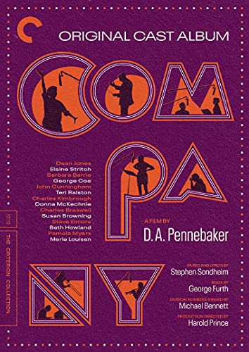 DVD cover for "Company" original cast album, purple and geometric design.