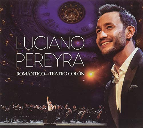 Luciano Pereyra album cover featuring the singer and orchestra onstage.