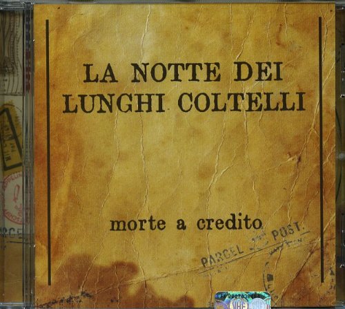 CD case with aged paper texture and Italian text "La Notte Dei Lunghi Coltelli".